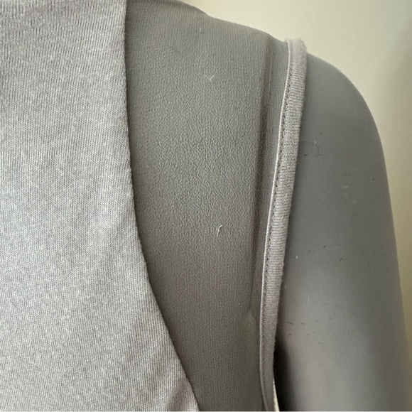 NWT ELLA MOSS Gray Modal Silk Tank Top with Black Lace Detail Size Small - Picture 12 of 15